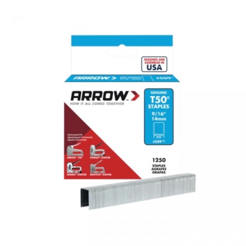 ARROW T50916 STAPLES 9/16" BOX OF 1250