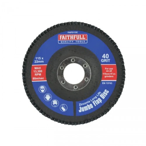 FAITHFULL FLAP DISC COARSE 115MM