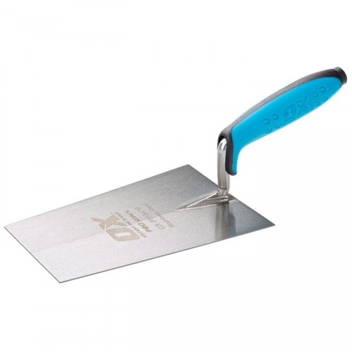 OX PRO STAINLESS STEEL BUCKET TROWEL 180MM