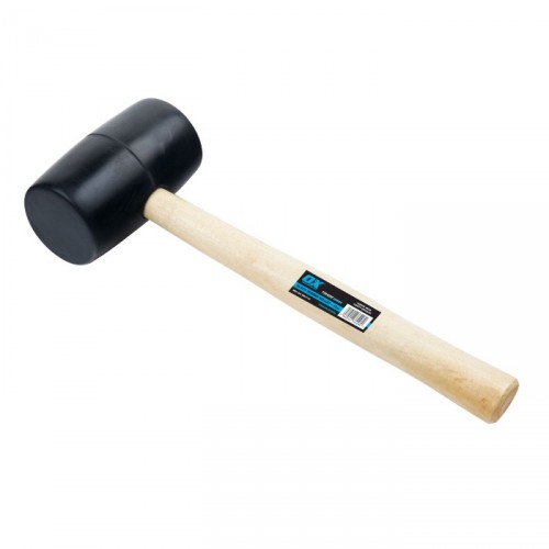 OX TRADE BLACK RUBBER MALLET 24OZ