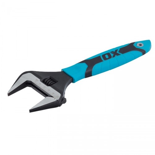 OX PRO ADJUSTABLE WRENCH EXTRA WIDE JAW 10"