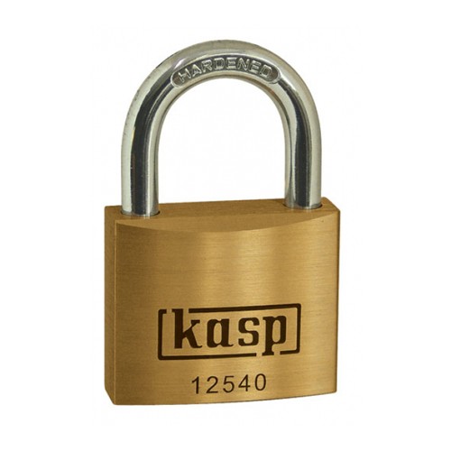 KASP 125 PREMIUM BRASS PADLOCK 20MM