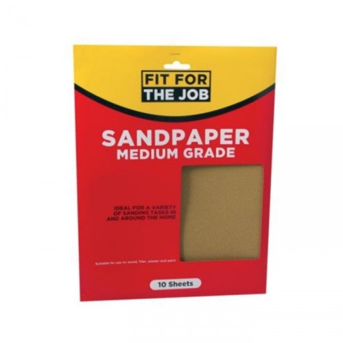 RODO MEDIUM SANDPAPER PACK OF 10