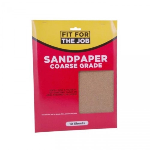 RODO COARSE SANDPAPER PACK OF 10