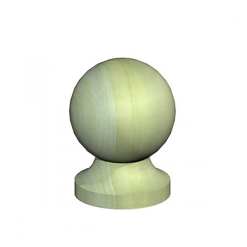 BIRKDALE BALL FINIAL & BASE 100MM 4" PACK 2