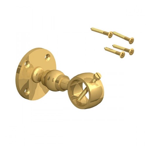 BIRKDALE HANDRAIL BRACKETS 24 & 28MM ROPE BRASS 2 PACK