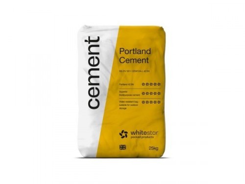WHITESTAR CEMENT IN PLASTIC BAG 25KG