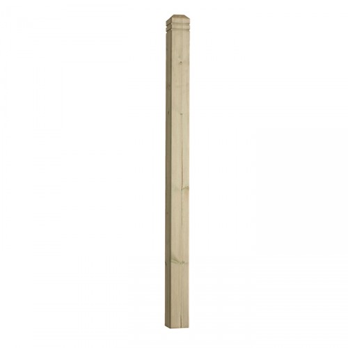 DECKING NEWEL POST CHAMFERED & BEADED 82X82 1.25M