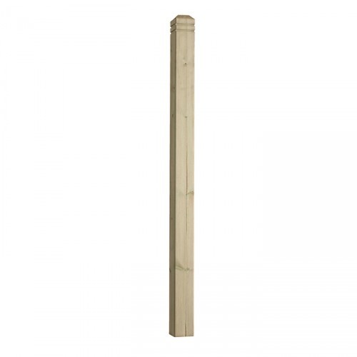 DECKING NEWEL POST CHAMFERED & BEADED 82X82 1.25M