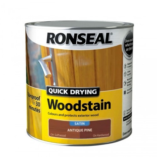 RONSEAL QUICK DRYING WOODSTAIN 2.5L SATIN ANTIQUE PINE