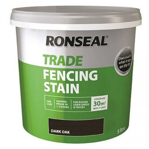 RONSEAL TRADE FENCING STAIN DARK OAK 9L