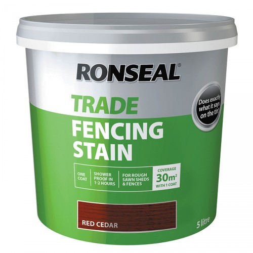 RONSEAL TRADE FENCING STAIN RED CEDAR 5L