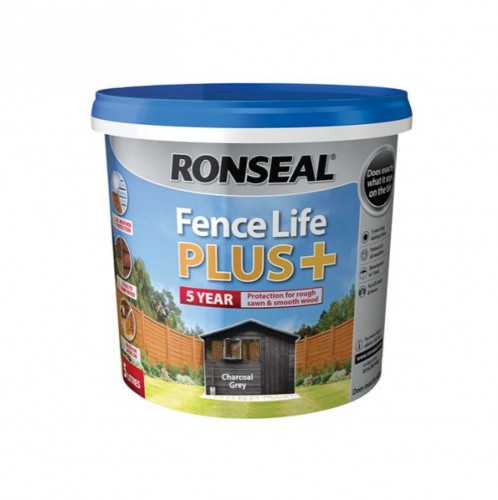 RONSEAL FENCELIFE PLUS CHARCOAL GREY 5L
