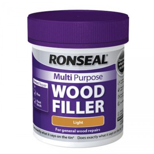 RONSEAL MULTI-PURPOSE WOODFILLER LIGHT 250G TUB