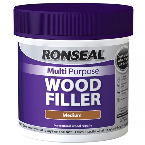 RONSEAL MULTI-PURPOSE WOODFILLER MEDIUM 465G TUB