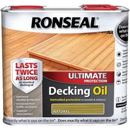 RONSEAL ULTIMATE DECKING OIL NATURAL 2.5L