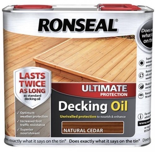 RONSEAL ULTIMATE DECKING OIL NATURAL CEDAR 2.5L