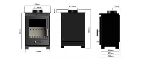 HANDALE MULTIFUEL 5KW FREE STANDING STOVE