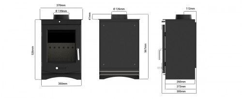 LANGLEY MULTIFUEL 5KW FREE STANDING STOVE