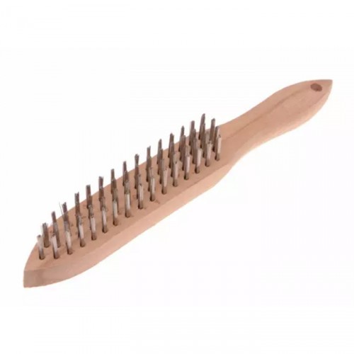  HEAVY DUTY WIRE BRUSH 4 ROW STAINLESS STEEL