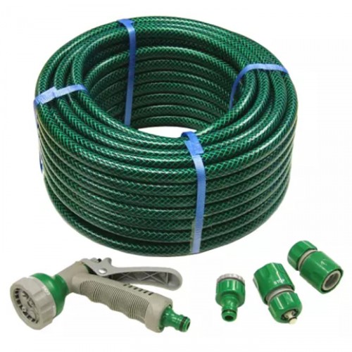 FAITHFULL 30M HOSEPIPE SET WITH FITTINGS