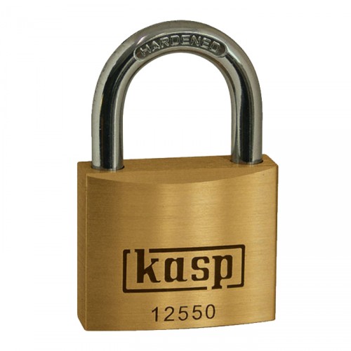 KASP 125 PREMIUM BRASS PADLOCK 50MM