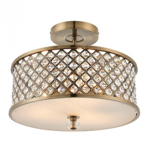 HUDSON 3 LIGHT SEMI FLUSH 