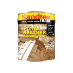 SANDTEX TRADE 365 WHITE ALL WEATHER MASONARY PAINT 5L