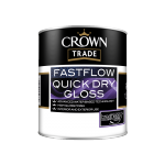 CROWN TRADE FASTFLOW QUICK-DRY GLOSS WHITE 1L