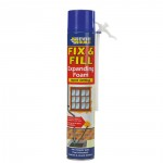 EVERBUILD FIX AND FILL QUICK SETTING EXPANDING FOAM BEIGE 500ML