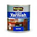 RUSTINS POLYURETHANE VARNISH CLEAR SATIN 250ML