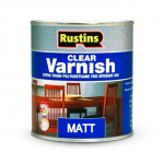 RUSTINS POLYURETHANE VARNISH CLEAR MATT 500ML