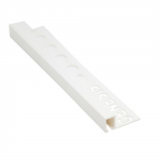 GENESIS PVC TILE TRIM SQUARE WHITE 2.5MX12MM