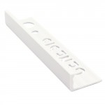 GENESIS STRAIGHT EDGE TRIM WHITE 2.5MX10MM