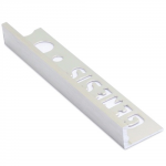 GENESIS STRAIGHT EDGE TILE TRIM BRIGHT SILVER 2.5MX8MM