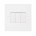 3G 2W 10A X-RATED PLATE SWITCH