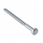 M6X40 HEX HD COACH SCREW ZINC PLATED PACK OF 10