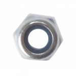 M6 NYLON LOCKING NUT BRIGHT ZINC PLATED PACK OF 100