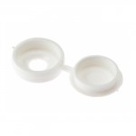 HINGED SCREW COVER CAPS WHITE NO 6-8 BAG OF 100