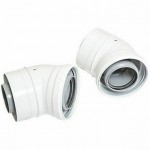 IDEAL FLUE ELBOW 45DEG KIT 60-100