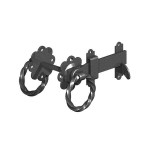 GATEMATE TWIST RING GATE LATCH BLACK 6"