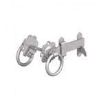 GATEMATE RING GATE LATCHES 6" BRIGHT ZINC PLATED