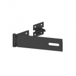 GATEMATE SAFETY HASP & STAPLE 6" BLACK