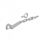 GATEMATE SAFETY GATE HOOK & EYES 6" GALVANISED