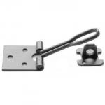 WIRE HASP & STAPLE 3" ELECTRO BLACK