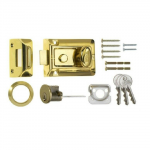 ERA TRADITIONAL NIGHTLATCH STANDARD 60MM BRASS/BRASS