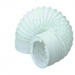 DOMUS PVC ROUND HOSE 100MM 1M WHITE