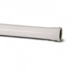 SINGLE SOCKET PIPE 110MM 3M LENGTH WHITE