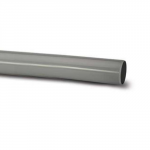 PLAIN ENDED PIPE 110MM 3M LENGTH GREY