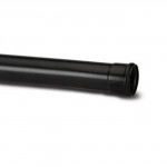 SINGLE SOCKET PIPE 110MM 2M LENGTH BLACK